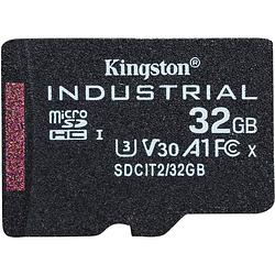 Foto van Kingston microsdhc industrial c10 a1 pslc card single pack 32gb