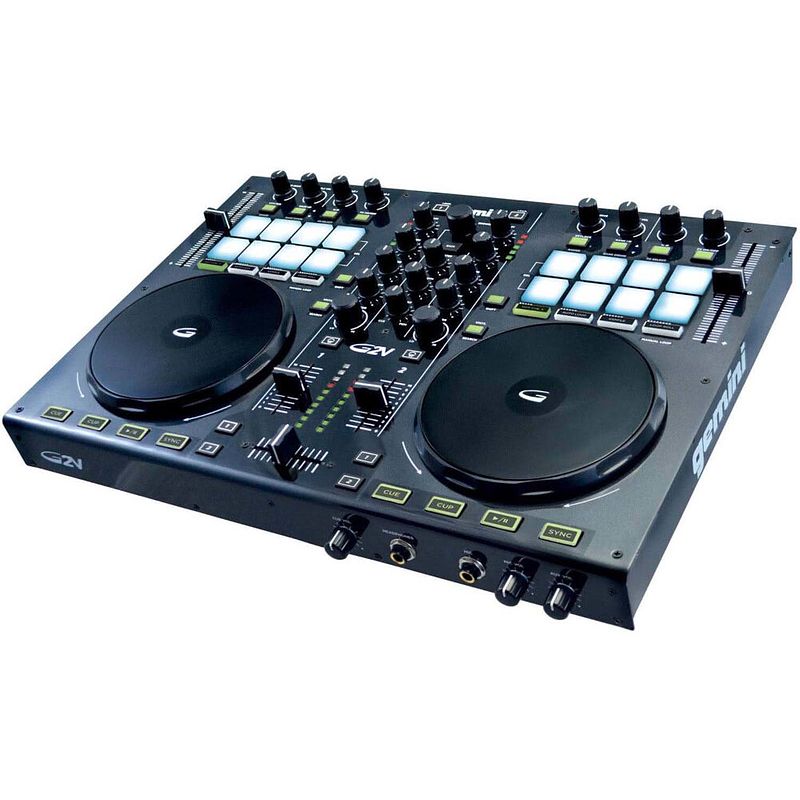 Foto van Gemini g2v 2-kanaals dj controller