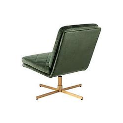 Foto van Fauteuil fondi - fluweel - groen - leen bakker