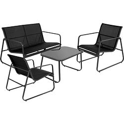 Foto van Relaxwonen - tuinset - 2 stoelen - bank - tafel - 4 persoons
