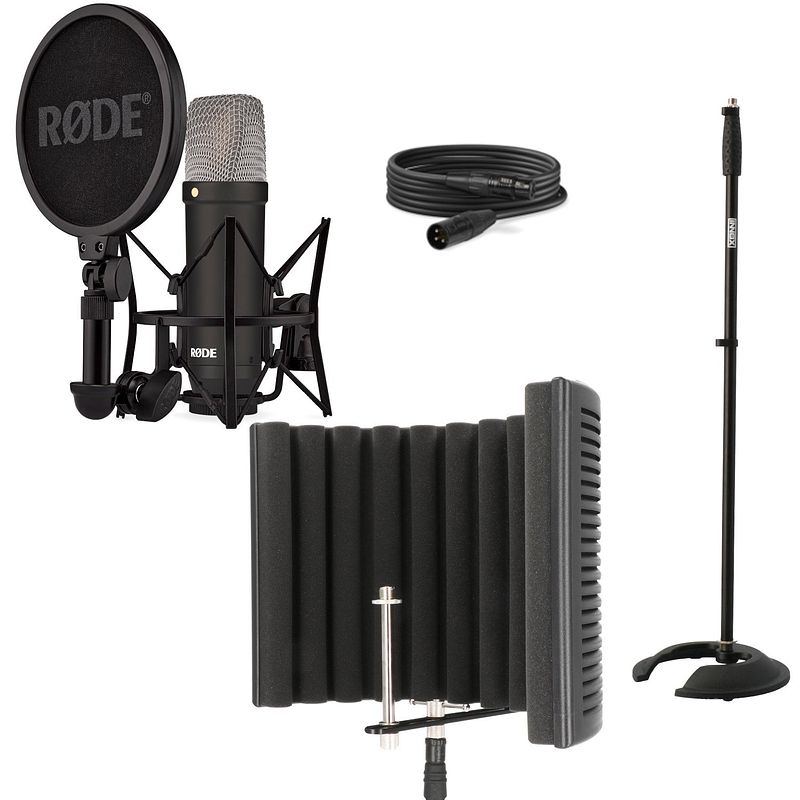 Foto van Rode nt1 signature black - bax advised set - studio vocal