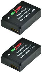 Foto van Chilipower lp-e12 accu voor canon - 1100mah - 2-pack