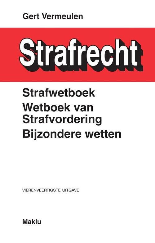 Foto van Wetboek strafrecht - gert vermeulen, wannes bellaert - paperback (9789046612194)