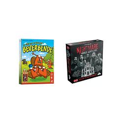 Foto van Spellenset - bordspel - 2 stuks - beverbende & nightmare horror adventures