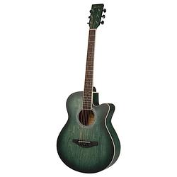 Foto van Fazley w55-col-g colourtune western gitaar groen