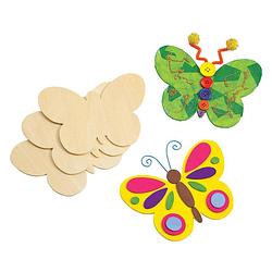Foto van Colorations versier je eigen houten vlinders, set van 12
