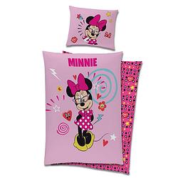 Foto van Minnie mouse dekbedovertrek pretty roze - roze - 1-persoons 140x200 cm