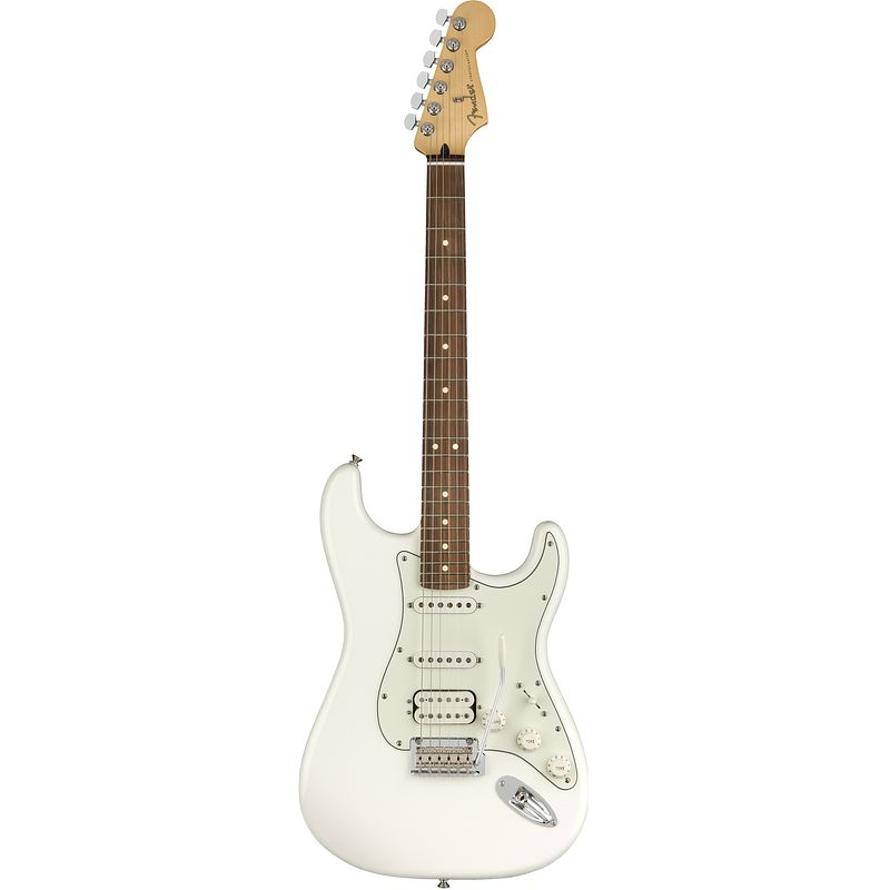 Foto van Fender player stratocaster hss polar white pf