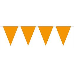 Foto van Oranje vlaggenlijn slinger 5 meter - ek/wk - koningsdag oranje supporter artikelen