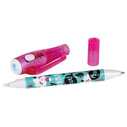 Foto van Moses geheimcodestift 2-in-1 my secrets roze/mintgroen