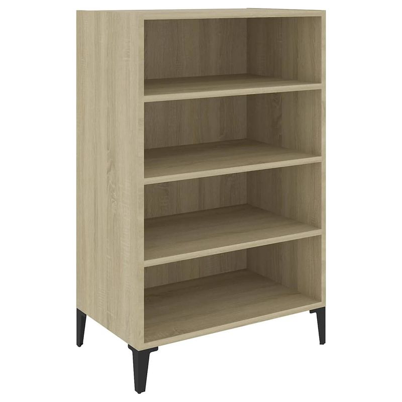 Foto van Vidaxl dressoir 57x35x90 cm spaanplaat sonoma eikenkleurig