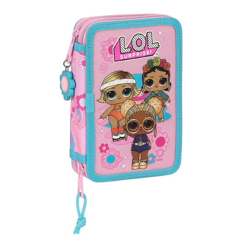 Foto van Schooletui met accessoires lol surprise! glow girl roze (12.5 x 19.5 x 4 cm) (28 pcs)