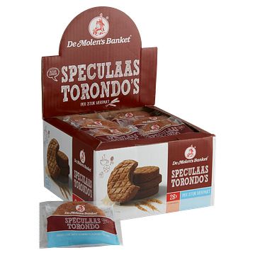 Foto van De molen'ss banket speculaas torondo'ss 28 x 65g bij jumbo