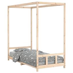 Foto van Vidaxl kinderbedframe 90x200 cm massief grenenhout