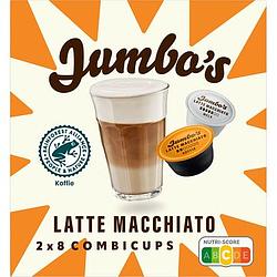 Foto van Jumbo'ss latte macchiato koffiecups 2 x 8 combicups