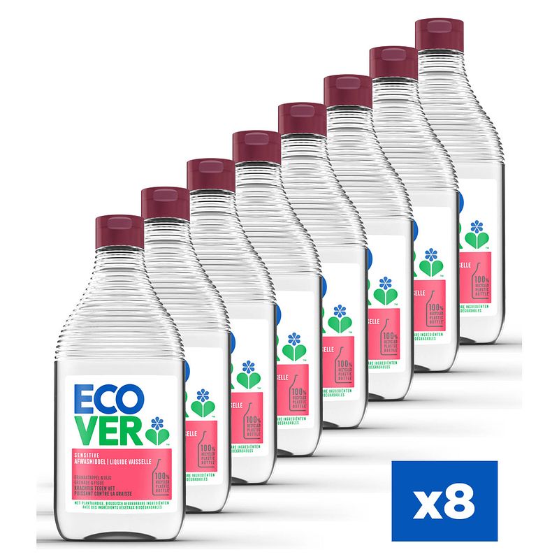 Foto van Ecover - afwasmiddel - granaatappel & vijg - voordeelverpakking 8 x 450 ml