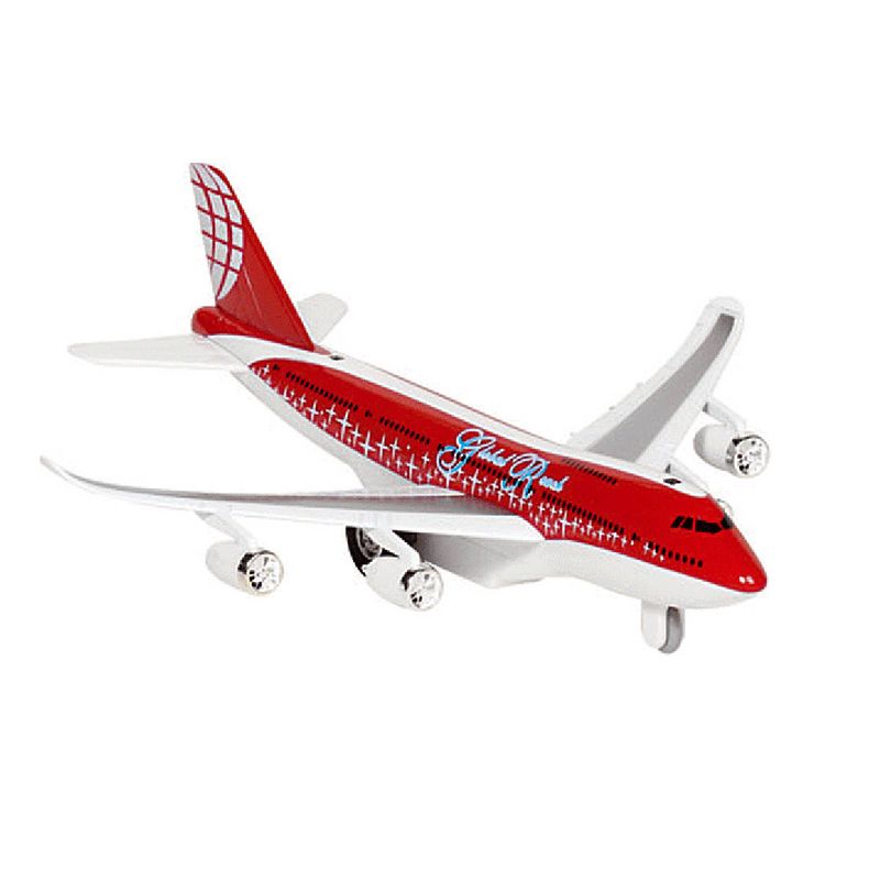 Foto van Rood vliegtuigje met licht en geluid - speelgoed vliegtuigen