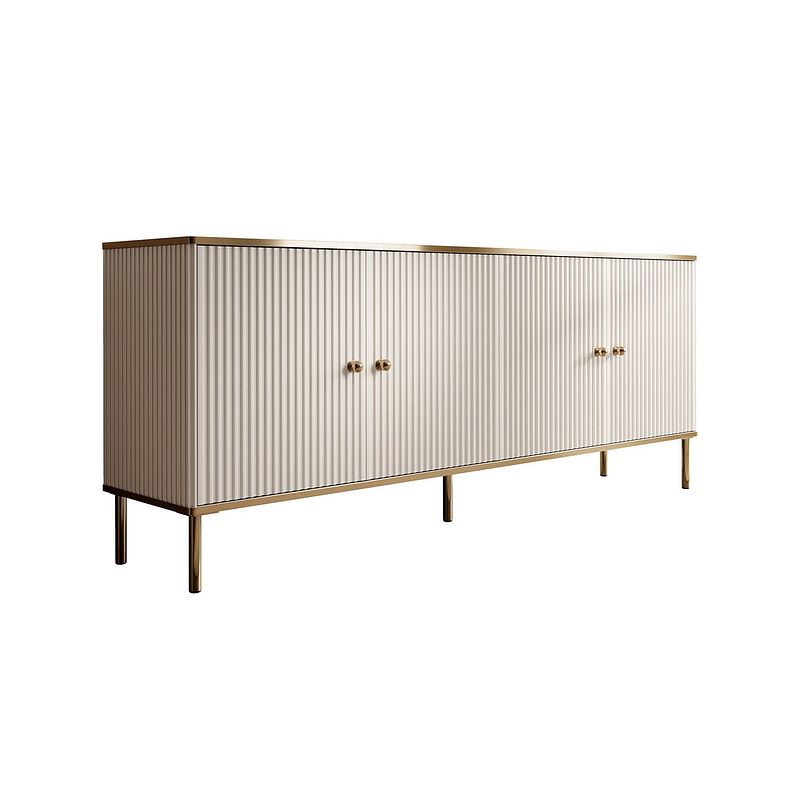 Foto van Meubella dressoir vanty - wit - 182 cm