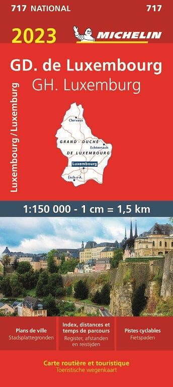 Foto van Michelin 717 luxemburg 2023 - paperback (9782067258211)