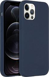 Foto van Accezz liquid silicone backcover met magsafe iphone 12 (pro) telefoonhoesje blauw