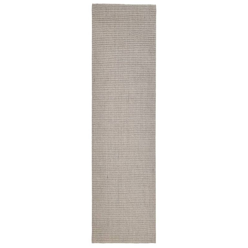 Foto van The living store vloerkleed - sisal - 80 x 300 cm - zand - 100% sisal - anti-slip