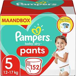 Foto van Pampers - baby dry pants - maat 5 - maandbox - 152 luierbroekjes - voordeel