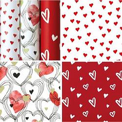 Foto van Love valentijn - luxe cadeaupapier inpakpapier - 200 x 70 cm - 5 rollen
