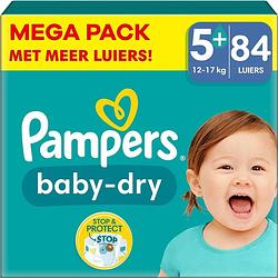 Foto van Pampers - baby dry - maat 5+ - mega pack - 84 luiers