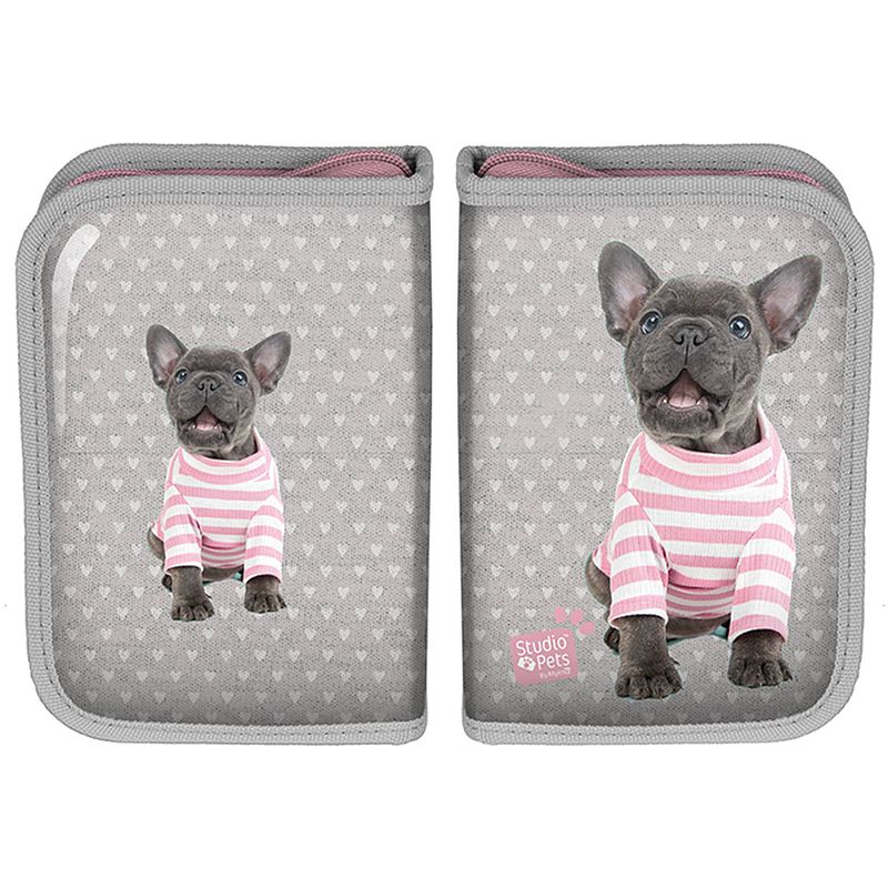 Foto van Studio pets gevuld etui pup - 19.5 x 13.5 cm - 22 st. - polyester