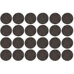 Foto van 24x zwarte meubelviltjes/antislip stickers 2,6 cm - meubelviltjes