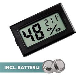 Foto van Ease electronicz hygrometer - weerstation - luchtvochtigheidsmeter - thermometer voor binnen - incl. batterijen