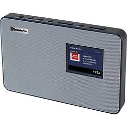 Foto van Roadstar hra-590 transistorradio dab+ aux, dab+, fm zwart (mat), zilver