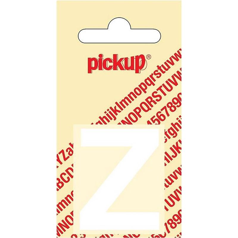 Foto van Plakletter helvetica 40 mm sticker witte letter z