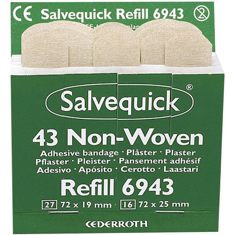 Foto van Söhngen 1009943 salvequick pleisterstrips vlies, 43 stuks