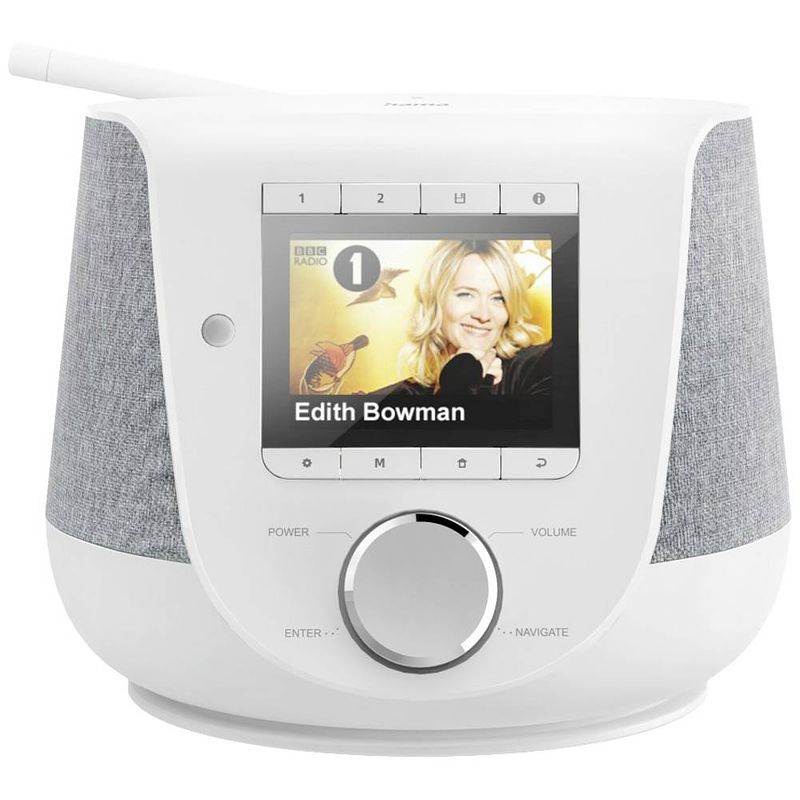 Foto van Hama dir3200sbt radio internet, dab+, dab, fm bluetooth, dab+, internetradio, usb, wifi wit