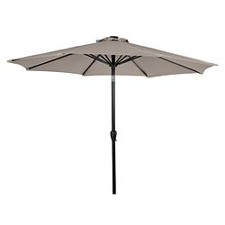 Foto van Felix parasol met slinger, kantelfunctie en zonne-energie ø 3 m, grijs.