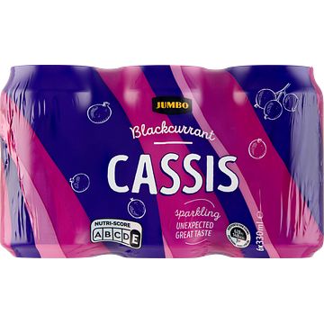 Foto van Jumbo cassis blik 6x330ml