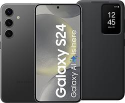 Foto van Samsung galaxy s24 128gb zwart 5g + smart view book case zwart