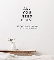 Foto van All you need is rest - hardcover (9789463548540)