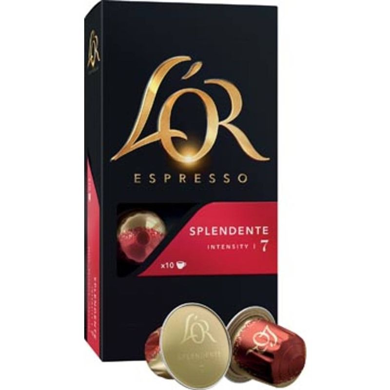 Foto van Douwe egberts koffiecapsules l'sor intensity 7, splendente, pak van 10 capsules