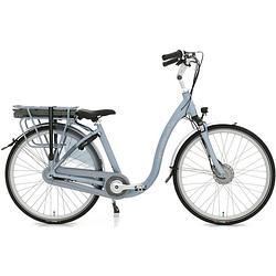 Foto van Vogue elektrische stadsfiets comfort 28 inch 46 cm dames 7v rollerbrake lichtblauw