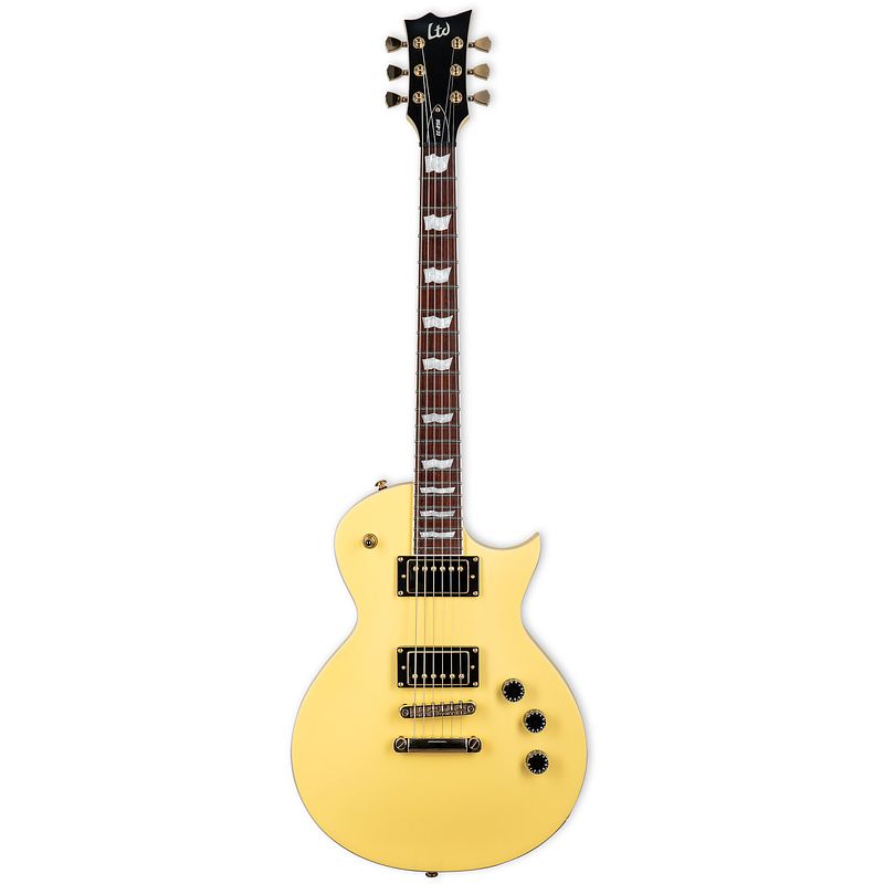 Foto van Esp ltd ec-256 vintage gold satin elektrische gitaar