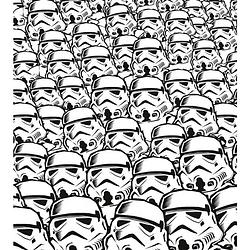 Foto van Komar star wars stormtrooper swarm vlies fotobehang 250x280cm 5-banen