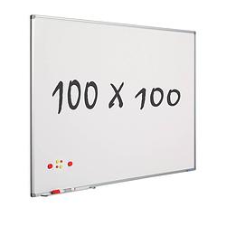 Foto van Whiteboard 100x100 cm - magnetisch