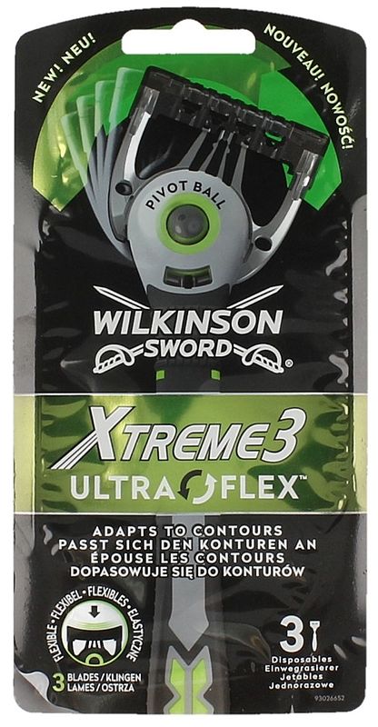 Foto van Wilkinson xtreme3 ultraflex wegwerpscheermesjes