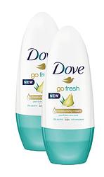 Foto van Dove go fresh pear & aloë vera deodorant roller duo