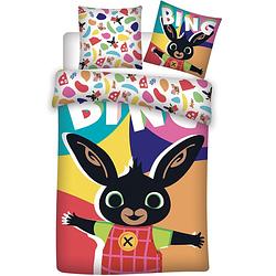 Foto van Bing bunny happy - baby dekbedovertrek - 100 x 135 cm - multi