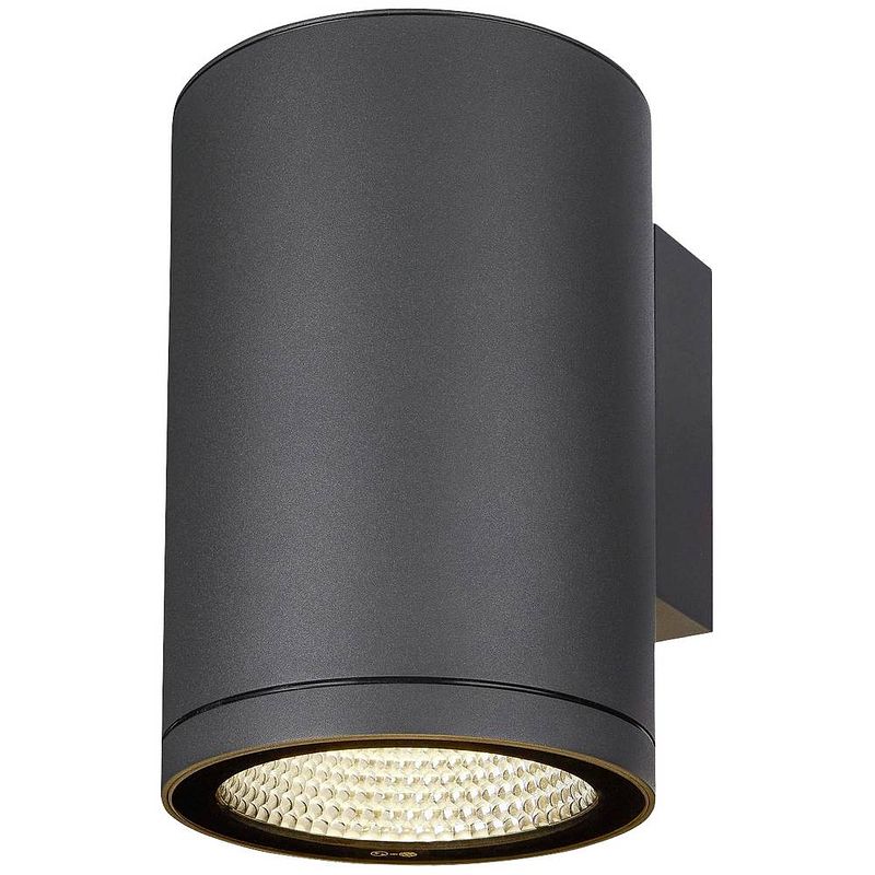 Foto van Slv enola round l 1003440 led-buitenlamp (wand) led vast ingebouwd 35 w antraciet