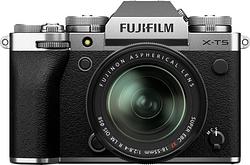 Foto van Fujifilm x-t5 zilver + xf 18-55mm f/2.8-4 r lm ois