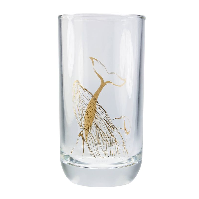 Foto van Tak design longdrinkglas whale 6,5 x 12,5 cm glas brons